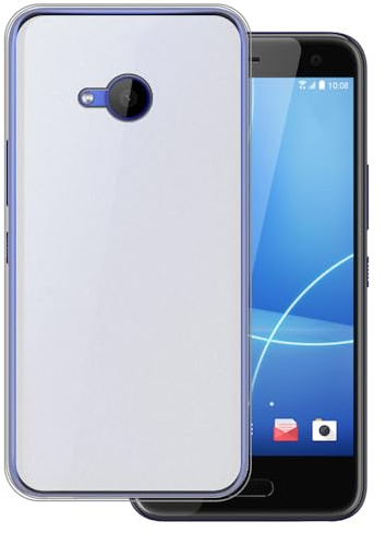 OAGELIM Schützende Telefonhülle für HTC U11 Life - Weiß | 5.2 Flexible stoßfeste Gel-TPU-Hülle, kratzfest und mit militärischem Fallschutz