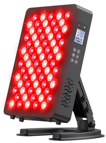 STASUN Dual-Chip Red Light Therapy,70 LEDs Infrared Lamp Panel,350W 660 & 850nm Near Infrared Device with Remote Control for Face, Body,Skin,Sleep