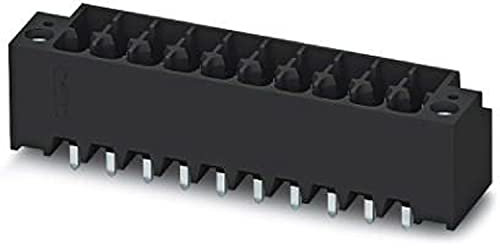 PHOENIX CONTACT DMCV 1,5/11-G1F-3,5-LR P20THR Leiterplattengrundleiste, 1.5 mm² Nennquerschnitt, 11 Anschlüsse, DMCV 1.5/..-G1-LR P20THR Artikelfamilie, 3.5mm Rastermaß, Schwarz, 50 Stück