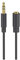 Goobay 97113 Prolunga Audio e Cuffie AUX, 3 Pin e 3.5mm, Slim, Nero, 1m Lunghezza del Cavo, 2.6mm Diametro