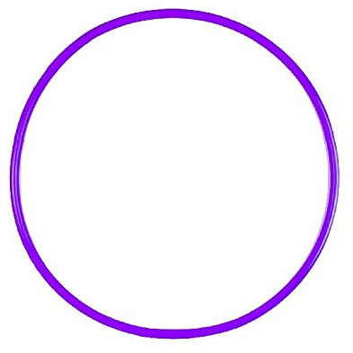 Visiodirect Cerceau Rond 75 cm en PEHD - Coloris Violet