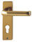HOPPE Kurzschild Türdrückergarnitur für den Wohnbereich Aluminium F4 Bronze London 113/202KP PZ - Garnitur
