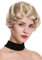WIG ME UP - LD501-22 Damenperücke Perücke kurz 20er Jahre Swing Charleston Welle gewellt Scheitel Blond