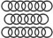 sourcing map 20 Stück O Ring Dichtung 3 mm x 5 mm x 1 mm Metrische Nitrilkautschuk Dichtungsringe Gummi für Sahnespender Poolpumpe Schnellkupplung Umfülladapter Wasserschlauch