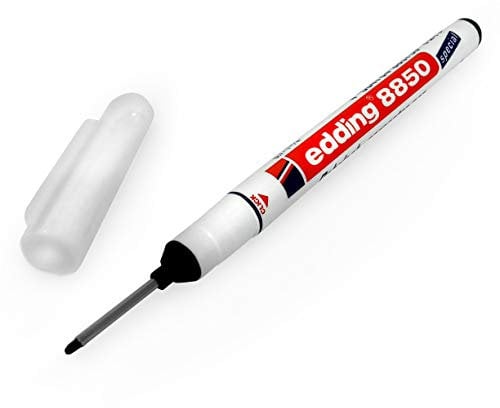 edding 8850 Permanent Carpenter's Marker 0.7-1mm Extra Long Tip, Black