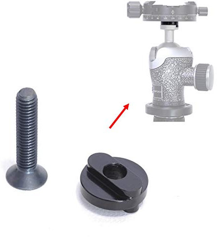 Camera Arca-Swiss Quick Release Clamp Converter Screw Adapter Compatible for Tripod Head of Gitzo 82TDQ / 82DQ series, Manfrotto MH490 / 492/494 / 496/498, MH054 / 055/057, MHXPRO series