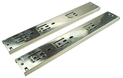 2 x SOFT-CLOSE Schubladenschienen Vollauszug Schubladenauszug Stahl Verzinkt 45 x 250 mm Teleskopschienen