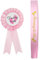 Rosa Mommy to Be Schärpe und Dad to Be Anstecker Schleife Deko für Papa Mama Geschenk,Weißblech Rosette Abzeichen Pin Geschlecht Knopf Nadel für Geburt Baby Mädchen Junge Babydusche Party Dekoration