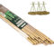 Cambaverd Lot de 25 tuteurs en bambou naturel 120 cm, respectueux de l'environnement pour plantes grimpantes et en pot