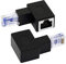RIIEYOCA Abwärtswinkel Ethernet Adapter, 90 Grad RJ45 Stecker zu Buchse Verlängerung Netzwerkanschluss für Computer, Laptops, Router, 2 Stück (D)