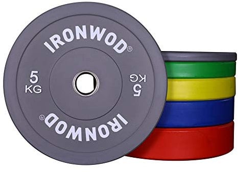 EXTREME FITNESS Ironwod Colour Rubber Bumper Weight Plates Olympic 2 Pairs (25kg Pair)