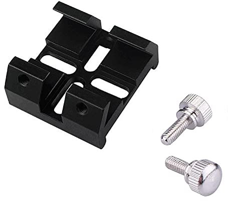 Bysameyee Universal Schwalbenschwanz Basis für Sucher Zielfernrohr, Ideal Optische Teleskop Sucher Zielfernrohr Mount Halterung für Installation von Sucher Zielfernrohr Grüner Laserpointer Halterung