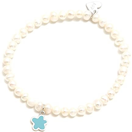 Karambake Armband Agatha Ruiz De La Prada Silbergesetz 925m. Elastisches Mädchen kombinierte Perlen Anhängerblume