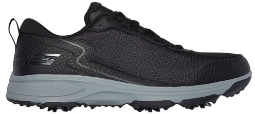 Skechers Torque Sport Fairway Scarpe da golf da uomo, vestibilità comoda, chiodate, Nero, Bianco, 43 EU