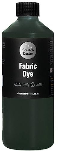 Dark Green Fabric Dye | Permanent Fabric Paint for Upholstery, Furniture, Sofas, Clothes, Canvas