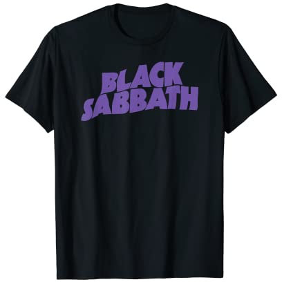 Logo viola nero sabbath Maglietta