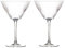 Anton Studio Designs Empire Handmade Cocktail Martini Glasses Perfect for Martinis, Manhattans, and Daiquiris - 350 ml - Clear - Set of 2 Elegant Cocktail Glasses