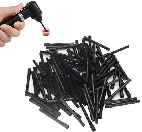 100Pcs Tattoo Ink Mixing Stick, Color Mixer, Ink Mixer Pigment Mixer Stick, Eyebrow Machine Mixing Stick, Paint Stirrer, Ink Mixer Supply Supplies(Excluding machines)(100 Black)