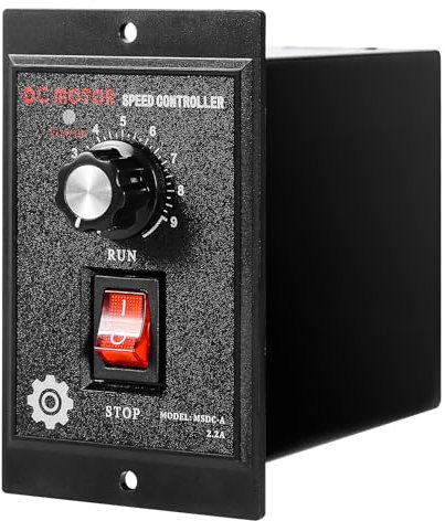 DeWin Variateur de Vitesse, Contrôleur de Vitesse de Moteur à Courant Continu Monophasé AC 220V entrée DC 180V Sortie Régulateur de Vitesse 400W