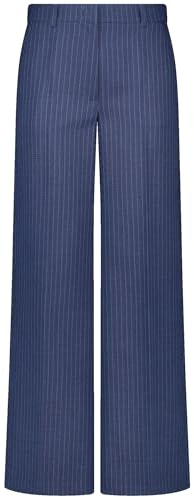 Gerry Weber Damen Elegante Stoffhose mit Nadelstreifen gestreift reguläre Länge