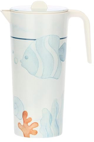 THUN, Caraffa in Melamina in Melammina, Linea Mare da Amare, Casa e Cucina, Idea Regalo per la Cucina, 1.5 lt di Capienza