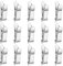 WUFGWBD 15 Silver Metal Clips, Mini Clamps, Multifunctional Photo Clips