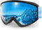 Findway Skibrille Kinder,Ski Snowboard Brille Brillenträger Snowboardbrille Schneebrille Verspiegelt für Junior Jungen Mädchen Teenager-3 4 5 6 7 8 9 10 11 12 13 14 Jahre - OTG 100% Anti-UV Anti-Fog