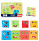 Holzwürfel Puzzle, Face Change Rubiks Cube, Emoji Blocks Spiel, 3D Puzzle Face-Changing Magic Cube, Gesichtsveränderung Denktraining Hölzern Bauwürfel Cube Kinder über 3 Jahre alt