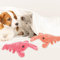 2 PCS Interaktives Hundespielzeug, Schlapper Hummer Elektrisches Plüsch-Schlenker, Furry Lobster Interactive Dog Toy, USB-Aufladung, Cartoon-Katzenspielzeug für Reinigung Training Spiel Knabbern