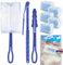 Swiffer Lot de 50 recharges pour attrape-poussière Swiffer Duster avec 1 tige télescopique et 1 poignée, recharge de chiffon à poussière, kit de démarrage Swiffer pour poussière, poils d'animaux,