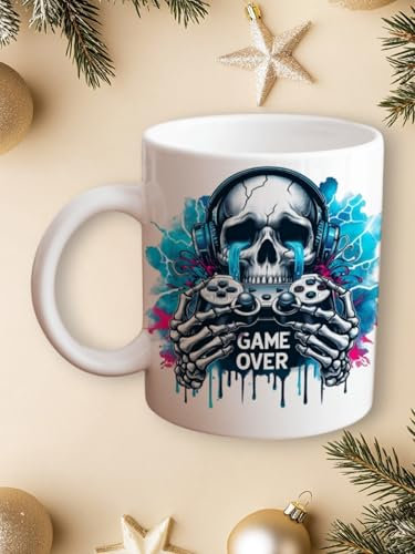 Gamers Gaming Mug Coffee Tea Mug. Game Over.