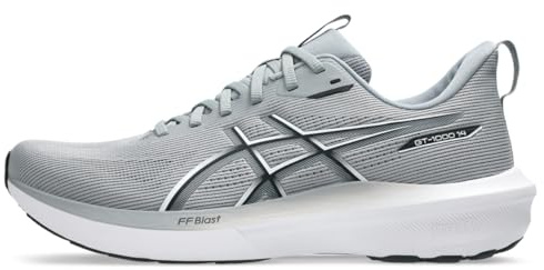 ASICS Herren GT-1000 14 Laufschuhe, Kies/Weiß, 42.5 EU