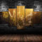 DTASSVEW Leinwanddrucke Kreatives Geschenk 5 Stück Leinwand Bilder Moderne Wandbilder Xxl Wohnzimmer Wohnkultur Gerahmte - The Lord Of The Rings Series Poster-A012 - Drei Größen