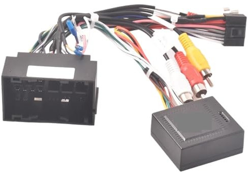 ZVPQU Autoradio-Stereo-Kabelbaum-Kabeladapter Android, for Jeep, for Wrangler Cherokee Compass Grand Commander 2017+, for FIAT, for 500 2016 Radio-Adapterkabel(with Canbus)