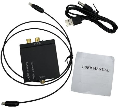 Multibao Analog To Optical Digital Audio Converter Adapter AUX RCA Phono S/PDIF Toslink Coaxial for TV Box DVD Amp Home Cinema