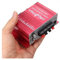 LVSEWOA Amplificatore, 20W Auto Moto 12V Amplificatore Stereo di Bordo Mini Amplificatore Rosso 2 canali Amplificatore subwoofer per Altoparlanti Bassi per Auto, casa