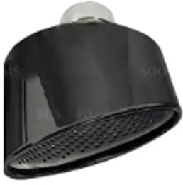 GAYCLG Schalldämpfer Endrohr Modifiziertes Zubehör 1 Stück Auspuffblende für Audi A4 A5 A6 A7 bis RS4 RS5 RS6 RS7 Schalldämpferblende Endrohr Edelstahl L/R(Left Black)