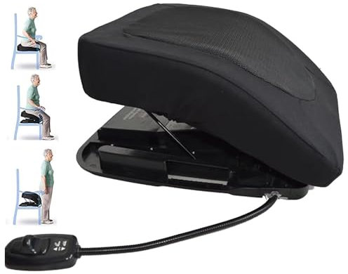 Sollevatore Per Sedia Supporto Divano Sedile elevatore elettrico con cuscino di supporto, portatile, con porta di alimentazione elettrica, fino a 125 kg, autoalimentato, maniglia integrata i