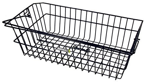 Basil Kinder Schultaschenkorb Corsica Fahrradkorb, Black, 51 x 33 x 18 cm