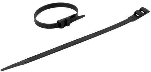 Colliers - Colliers électricien - Colliers Plastique Serrage - Attache de câble - Serre câble - 25 Colliers de Fixation 9 mm x 260 mm - Noir - 709032