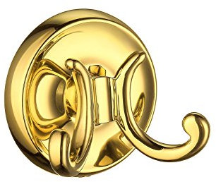 Smedbo Messing poliert Villa Double Handtuch Haken, Gold