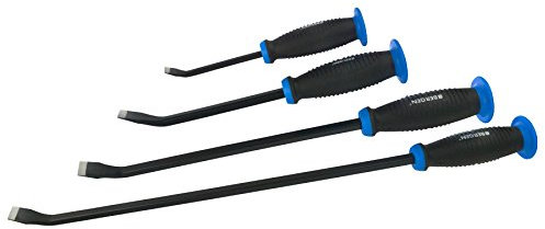 Pry bar/Wrecking/Crow/Crowbar with Handle Guard 4pc 200mm - 600mm AT908
