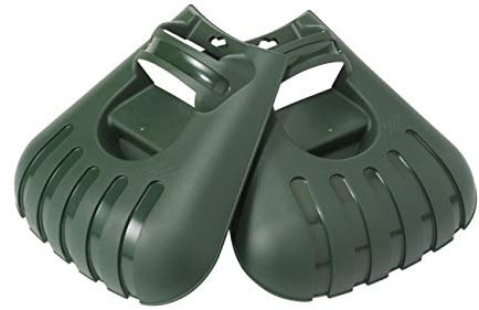 TOM Garten Laubpicker - Metall, Grün, 39 x 39 x 9 cm, 2-teilig für Laub, Grasschnitt und andere Gartenabfälle