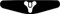 Play Station PS4 Lightbar Sticker Aufkleber Destiny Logo (schwarz)
