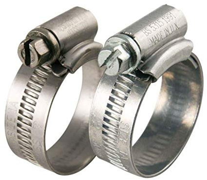 Jubilee® Clips Mild Steel Zinc Plated Hose Clamps 1M MS 32-45mm x 2