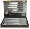 Taylors Eye Witness Brooklyn Brass 5 Piece Kitchen Knife Set Soft Grip with Sharpener