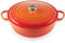 Le Creuset Signature Signature La Marmite aus Gusseisen, Ø 32 cm, Für alle Herdarten und Induktion geeignet, Volumen: 4,1 l, 6,275 kg, Ofenrot, 21114320900430