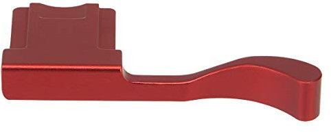 Haoge THB-XR Metall-Blitzschuh mit Daumen-Up-Handgriff, entworfen für Fujifilm Fuji FinePix X100F X100V X-Pro2 XPro2 X-Pro3 XPro3 Kamera, Rot, bessere Balance und Griffigkeit
