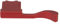 Haoge THB-XR Metall-Blitzschuh mit Daumen-Up-Handgriff, entworfen für Fujifilm Fuji FinePix X100F X100V X-Pro2 XPro2 X-Pro3 XPro3 Kamera, Rot, bessere Balance und Griffigkeit