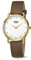 Boccia Damen Analog Quarz Uhr mit Echtes Leder Armband 3314-02